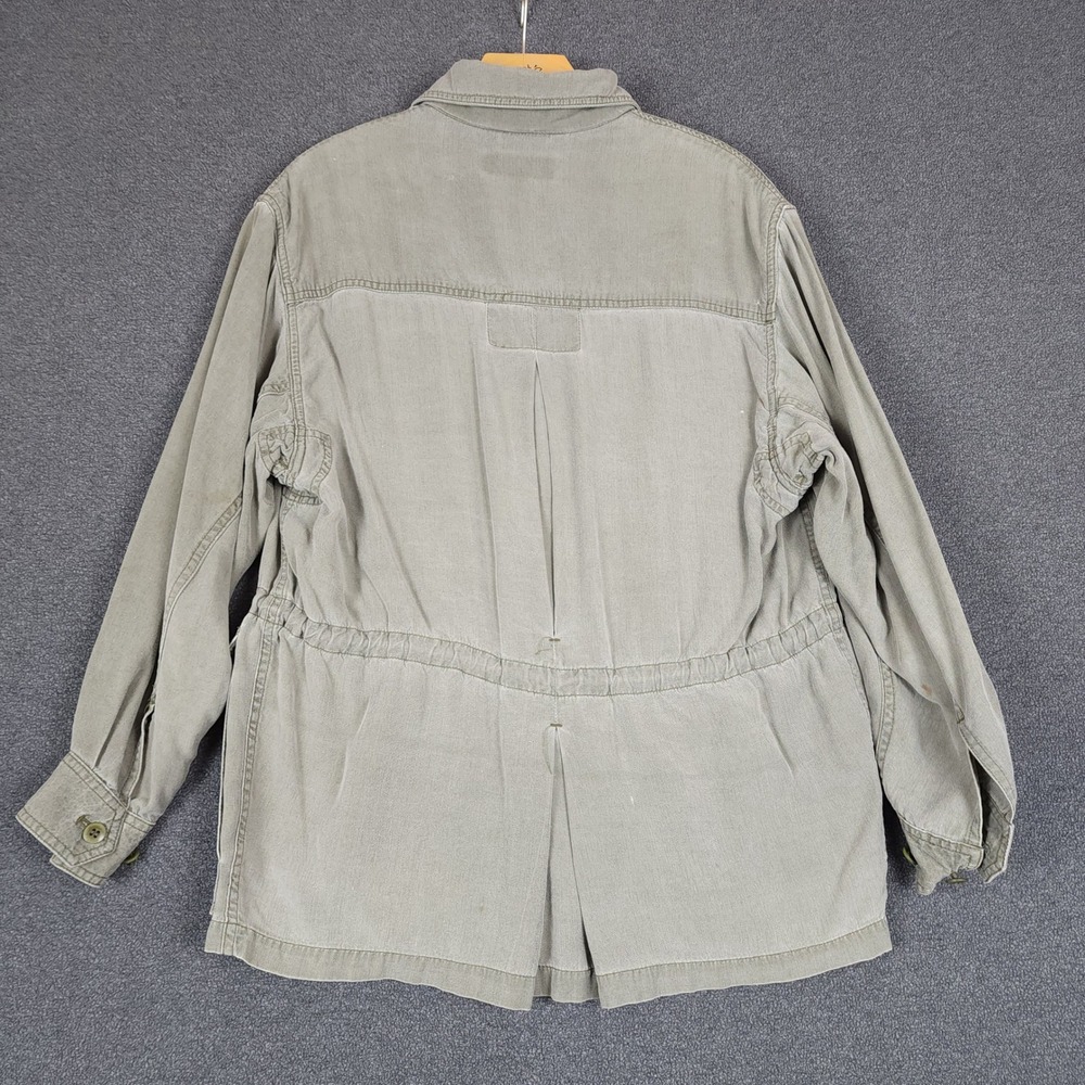 Banana Republic Safari Travel Clothing Co. Utility Jacket Khaki Green‎ Size P - Picture 7 of 14